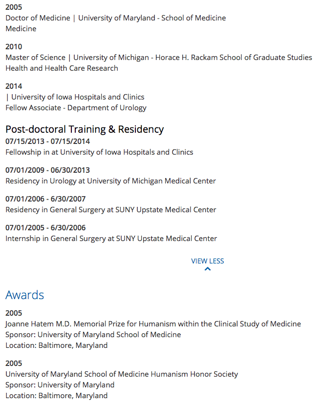 Gareth J. W. Warren, MD, MSc joins UR Medicine Urology after completing a fellowship in Genitourinary Reconstruction at The University of Iowa Hospitals and Clinics. Dr. Warren completed his urology residency at the University of Michigan Medical Center. He received his medical degree from the University of Maryland School of Medicine (2005) and master's degree in Health and Health Care Research from the University of Michigan (2010) where he was a Robert Wood Johnson Clinical Scholar. Dr. Warren is licensed to practice medicine in the states of New York and Iowa and is a member of the American Urological Association and the Society of Genitourinary Reconstructive Surgeons. Dr. Warren has been the recipient of prestigious awards and honors including the Joanne Hatem, MD Memorial Prize for Humanism within the Clinical Study of Medicine from the University of Maryland School of Medicine. In addition, he was an inductee of the University of Maryland School of Medicine's Humanism Honor Society.